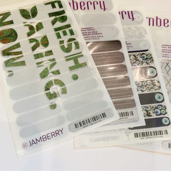SOLD DON’T BUY Jamberry Mini Heater & 8 Complete Nail Wraps & 12 Partial Wraps - Picture 2 of 15